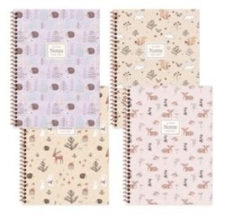Keskin Color A4 80 Yaprak Çizgili Pp Kapak Spiralli Defter La Plume Forest - Keskin Color