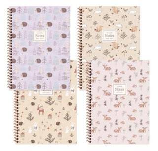 Keskin Color A4 80 Yaprak Çizgili Pp Kapak Spiralli Defter La Plume Forest - 1