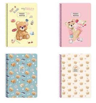 Keskin Color A4 80 Yaprak Kareli Karton Kapak Spiralli Defter Ayıcık - 1