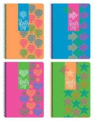 Keskin Color A4 80 Yaprak Kareli Karton Kapak Spiralli Defter Neon - 1