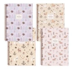 Keskin Color A4 80 Yaprak Kareli Pp Kapak Spiralli Defter La Plume Forest - Keskin Color