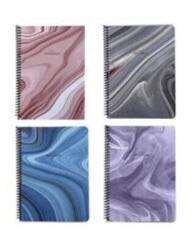 Keskin Color A4 80 Yp. Çizgili Karton Kapak Marble Defter - Keskin Color