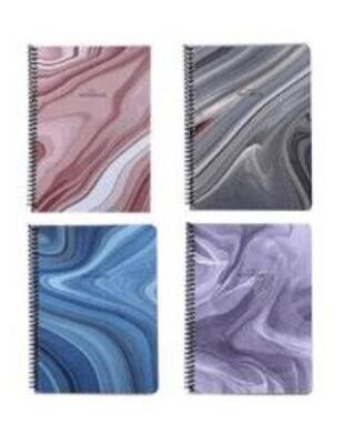 Keskin Color A4 80 Yp. Çizgili Karton Kapak Marble Defter - 1