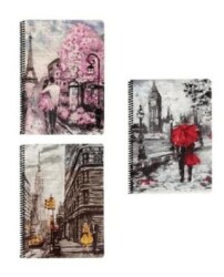 Keskin Color A4 80 Yp. Kareli PP Kapak Spiralli Street Defter - Keskin Color