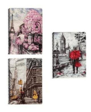 Keskin Color A4 80 Yp. Kareli PP Kapak Spiralli Street Defter - 1