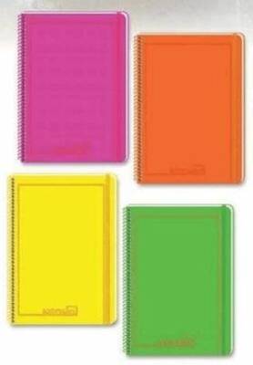 Keskin Color A4 80Yp. Çizgili PP Kapak Spiralli Las. Neon Bts Defter - 1
