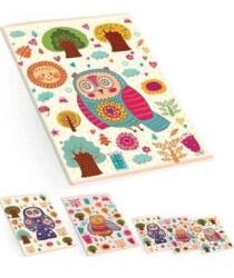 Keskin Color A5 60 Yp.Kareli PP Dikişli Baykuş Defter - Keskin Color