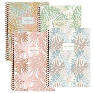 Keskin Color A6 50 Yaprak Çizgili Karton Kapak Spiralli La Plume Leaves Defter - 1