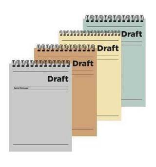 Keskin Color A6 60Yp Kareli Hafif Kağıt Karton Kapak Draft Bloknot - 1