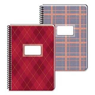 Keskin Color Ekose Defter Kareli Spiralli Sert Kapak 100 Yaprak 17x24 Cm - 1