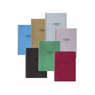 Keskin Color Free Platinum Defter Çizgili Plastik Kapak 80 Yaprak 16.5x2.5 Cm - 1