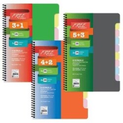 Keskin Color Free Subject Defter Seperatörlü A4 3+1 100 Yaprak - Keskin Color