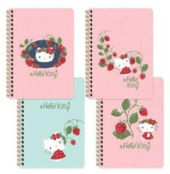 Keskin Color Hello Kitty A5 80 Yaprak Çizgili Spiralli Sert Kapak Defter - Keskin Color