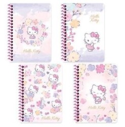 Keskin Color Hello Kitty A6 80 Yaprak Çizgili Spiralli Bloknot - Keskin Color