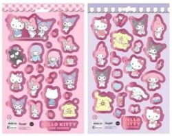 Keskin Color Hello Kitty and Friends 15x24 Yaldızlı 2Li Sticker - Keskin Color