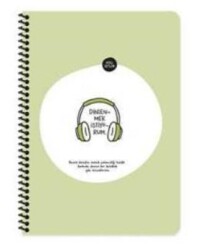 Keskin Color Hisli Şeyler 16,5x22,5 80 Yaprak Çizgili Stickerli Defter - Dinlenmek İstiyorum - Keskin Color