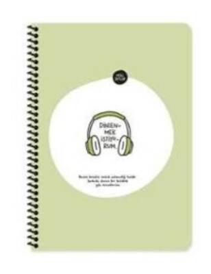 Keskin Color Hisli Şeyler A4 80Yaprak Çizgili Spiralli Stickerli Defter - Dinlenmek İstiyorum - 1