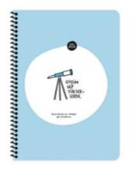 Keskin Color Hisli Şeyler A4 80Yaprak Çizgili Spiralli Stickerli Defter - Gözüm Yükseklerde - Keskin Color