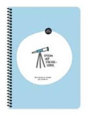 Keskin Color Hisli Şeyler A4 80Yaprak Çizgili Spiralli Stickerli Defter - Gözüm Yükseklerde - 1