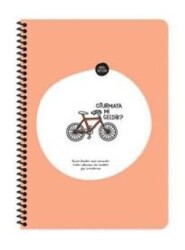 Keskin Color Hisli Şeyler A4 80Yaprak Çizgili Spiralli Stickerli Defter - Oturmaya Mı Geldik? - Keskin Color