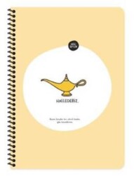 Keskin Color Hisli Şeyler A4 80Yaprak Kareli Spiralli Stickerli Defter - Hallederiz - Keskin Color