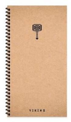 Keskin Color La Plume Viking Defter Çekiç Çizgisiz Spiralli Sert Kapak 80 Yaprak 10x19 Cm - 1