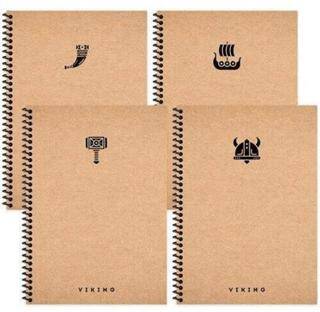 Keskin Color La Plume Viking Defter Çizgili Spiralli Sert Kapak 100 Yaprak 17x24 Cm - 1