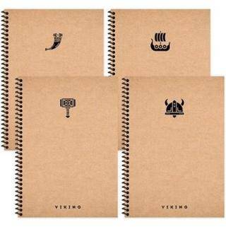 Keskin Color La Plume Viking Defter Kareli Spiralli Sert Kapak 100 Yaprak 17x24 Cm - 1