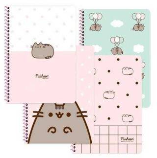 Keskin Color Pusheen 16,5x22,5 80 Yaprak Çizgili Spiralli Karton Kapak Defter - 1