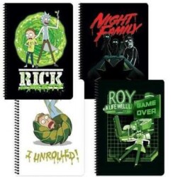 Keskin Color Rick and Morty A4 80 Yaprak Çiz Spiralli Karton Kapak Defter - Keskin Color