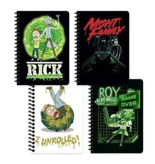 Keskin Color Rick and Morty A6 80 Yaprak Çizgili Spiralli Bloknot - 1