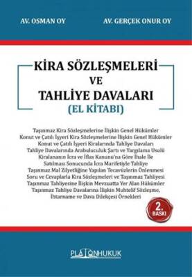 Kira Sözleşmeleri ve Tahliye Davaları - El Kitabı - 1
