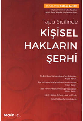 Kişisel Hakların Şerhi - 1