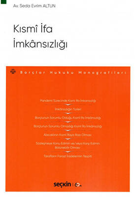 Kısmi İfa İmkansızlığı - 1