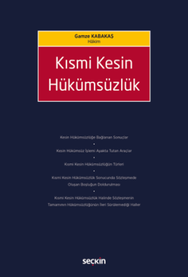 Kısmi Kesin Hükümsüzlük - 1