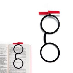 Kitap Ayracı Harry Potter Gözlük Kırmızı-Siyah - Bcoverart