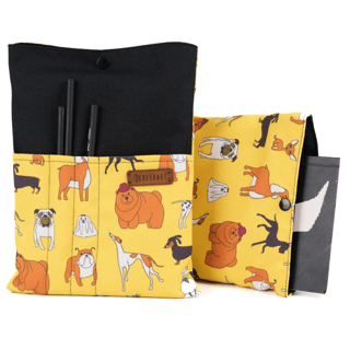 Kitap Kılıfı Çıtçıtlı Kese Su Geçirmez - Köpekler - 1