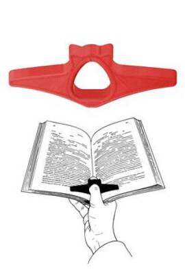 Kitap Okuma Yüzüğü Kedi Modelli - Kırmızı - 1