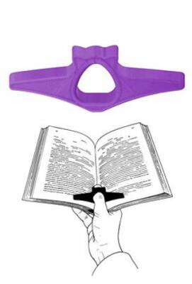 Kitap Okuma Yüzüğü Kedi Modelli - Mor - 1