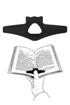 Kitap Okuma Yüzüğü Kedi Modelli - Siyah - 1