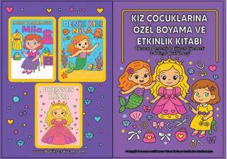 Kız Çocuklarına Özel Boyama ve Etkinlik Kitabı - 1