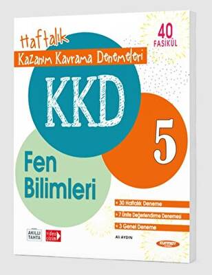 Kurmay Yayınları KKD 5. Sınıf Fen Bilimleri Haftalık Kazanım Kavrama Denemeleri - 1