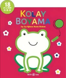 Kolay Boyama - Zıp Zıp Eğlence Resim Kitabım - Beta Kids