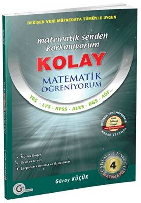 Gür Yayınları Kolay Matematik Öğreniyorum Çalışma Günlüğü 4 - 1