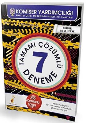 Komiser Yardımcılığı 7 Çözümlü Deneme Sınavı 2018 - 1