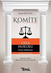 Komite Ceza Hukuku Genel Hükümler - Temsil Kitap