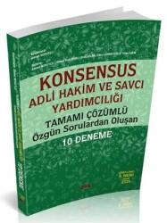KONSENSUS Hakim ve Savcı Yardımcılığı 10 Deneme - Savaş Yayınevi