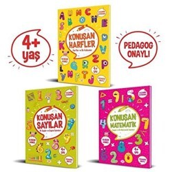 Konuşan Etkinlikler Serisi 4+ Yaş 3 Kitap Takım - Dokuz Çocuk