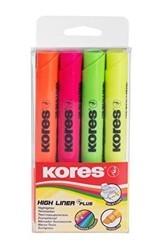 Kores Neon Fosforlu Kalem 4 Renk 36040 - Kores