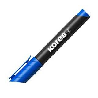 Kores Permanent Markör Kesik Uçlu Mavi - 1